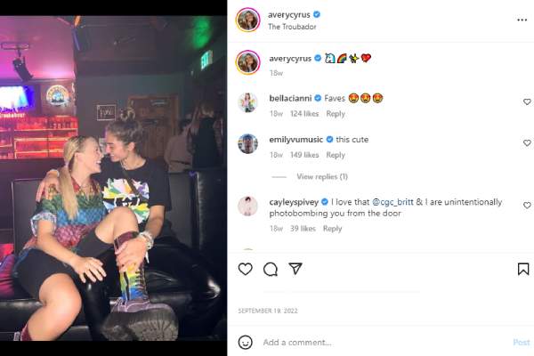 JoJo Siwa and Avery Cyrus's relationship