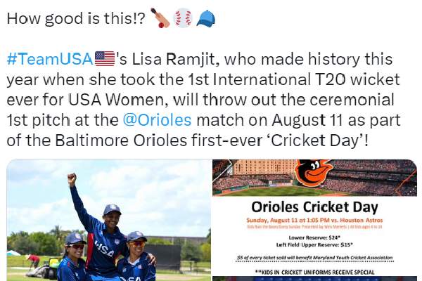 Lisa Ramjit cricketer journey